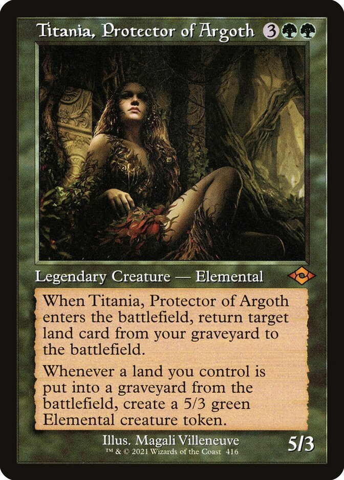 Titania, Protector of Argoth, Modern horizons 2 Card Art