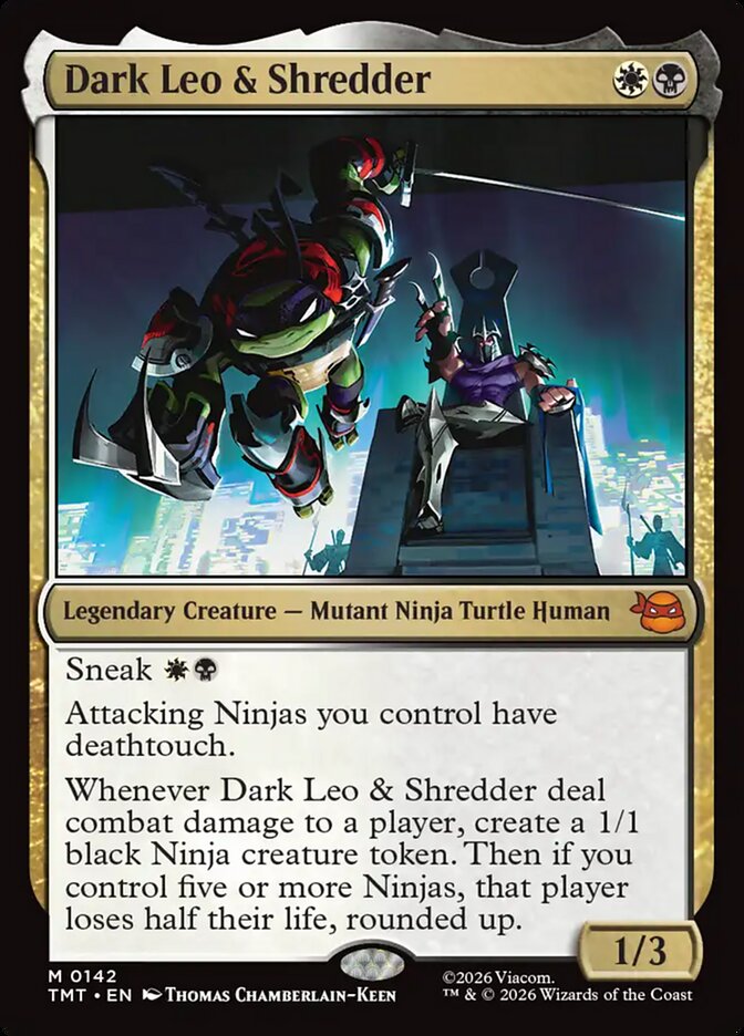 Dark Leo & Shredder, Teenage Mutant Ninja Turtles Card Art