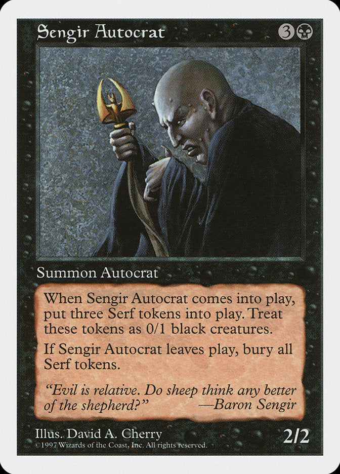 Sengir Autocrat, Fifth Edition Card Art