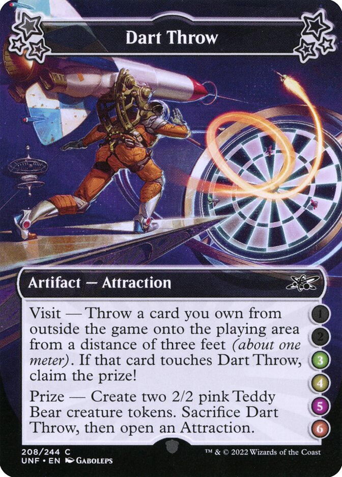Dart Throw, Unfinity Card Art