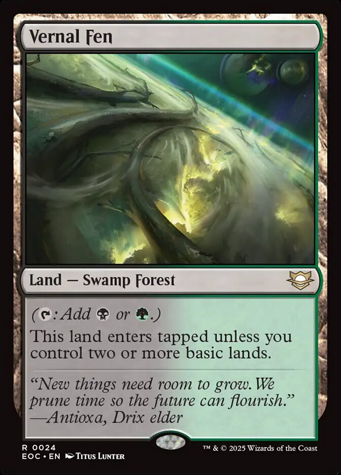 Vernal Fen, Edge Of Eternities Commander Card Art
