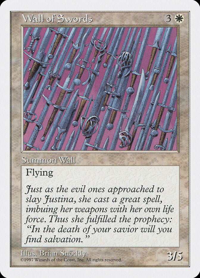 Wall of Swords, Fifth Edition Card Art