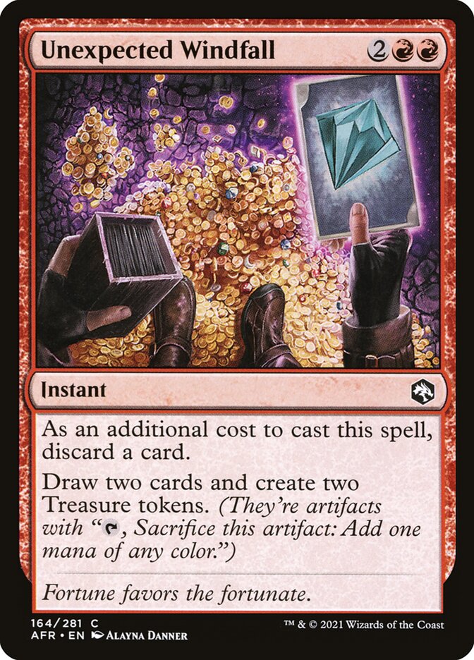 Unexpected Windfall, Adventures in the forgotten realms Card Art