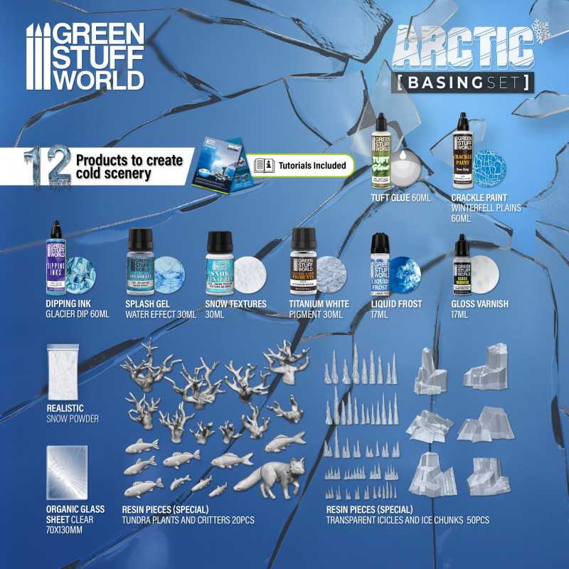 Green Stuff World - Basing Set - Arctic