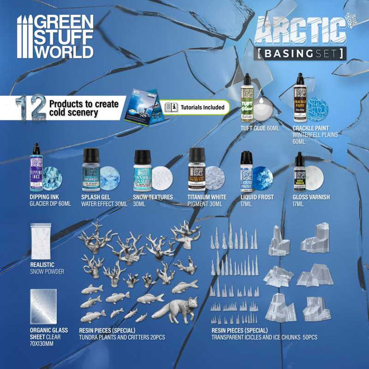 Green Stuff World - Basing Set - Arctic