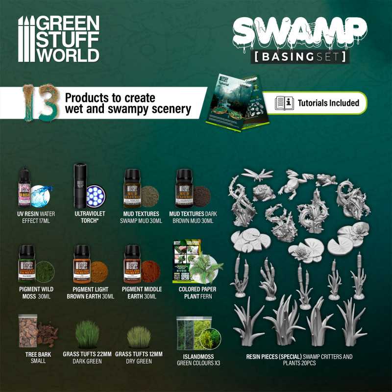 Green Stuff World - Basing Set - Swamp