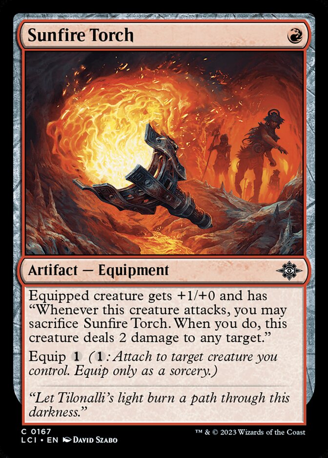 Sunfire Torch, The lost caverns of ixalan Card Art