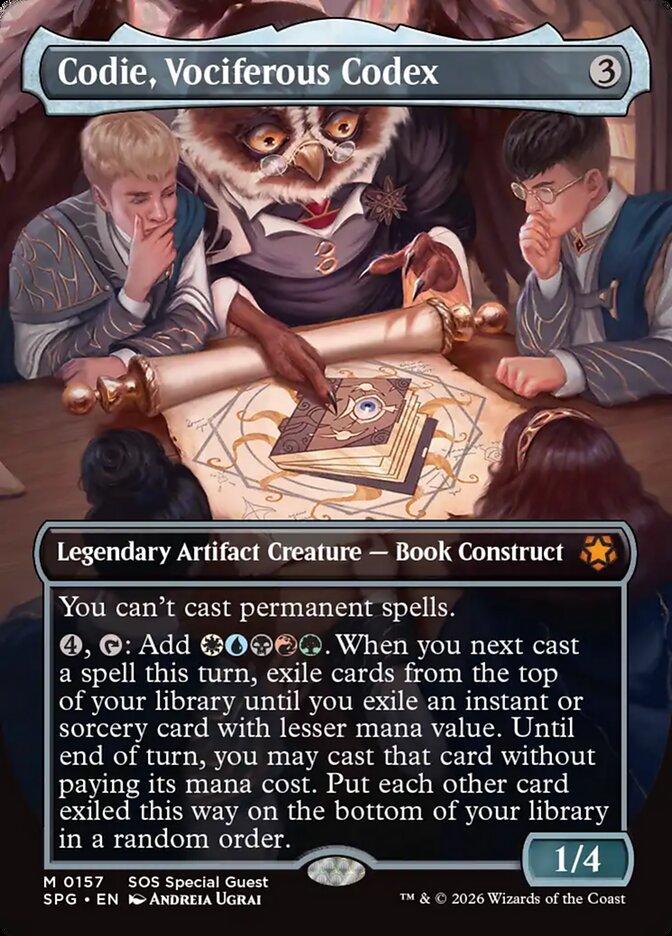 Codie, Vociferous Codex, Special Guests Card Art