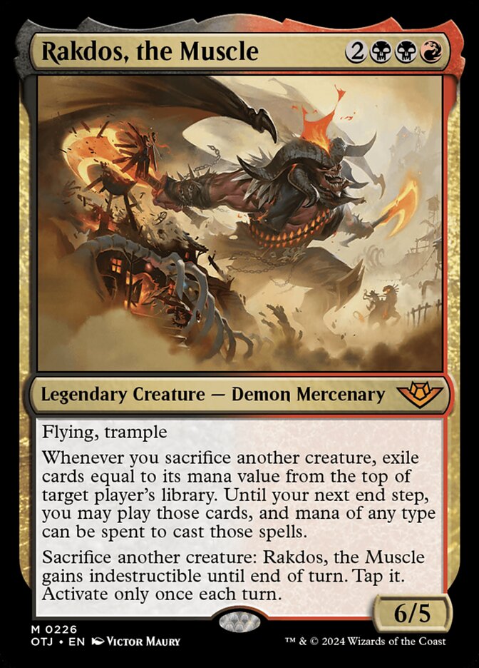 Rakdos, the Muscle, Outlaws Of Thunder Junction Card Art