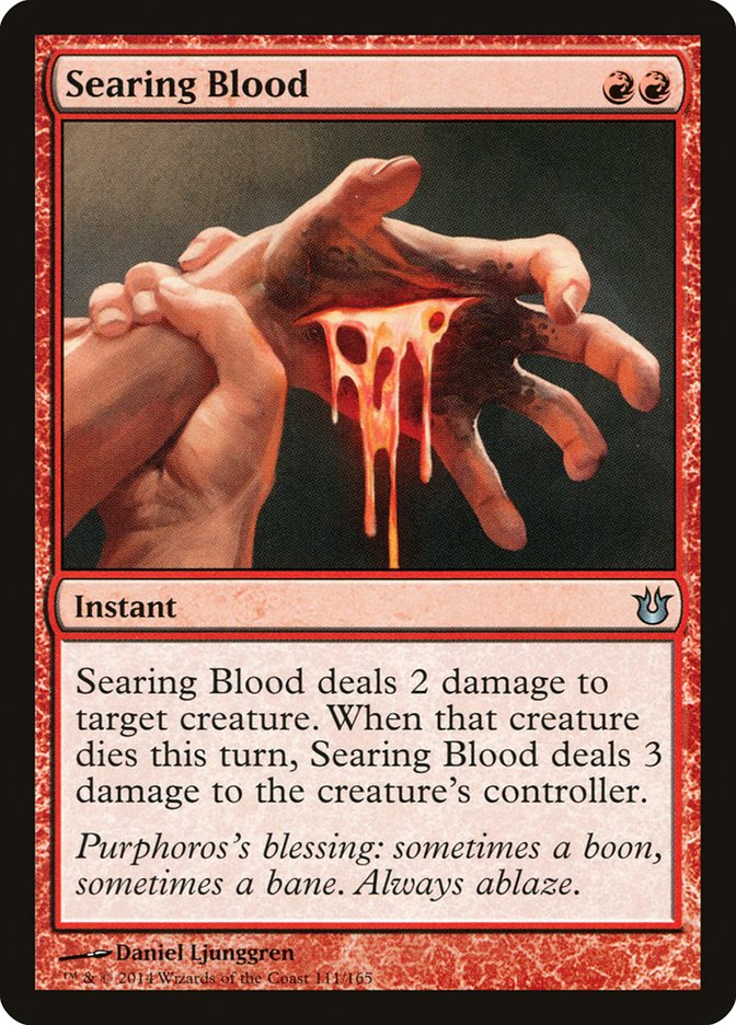 Searing Blood, Born Of The Gods Card Art