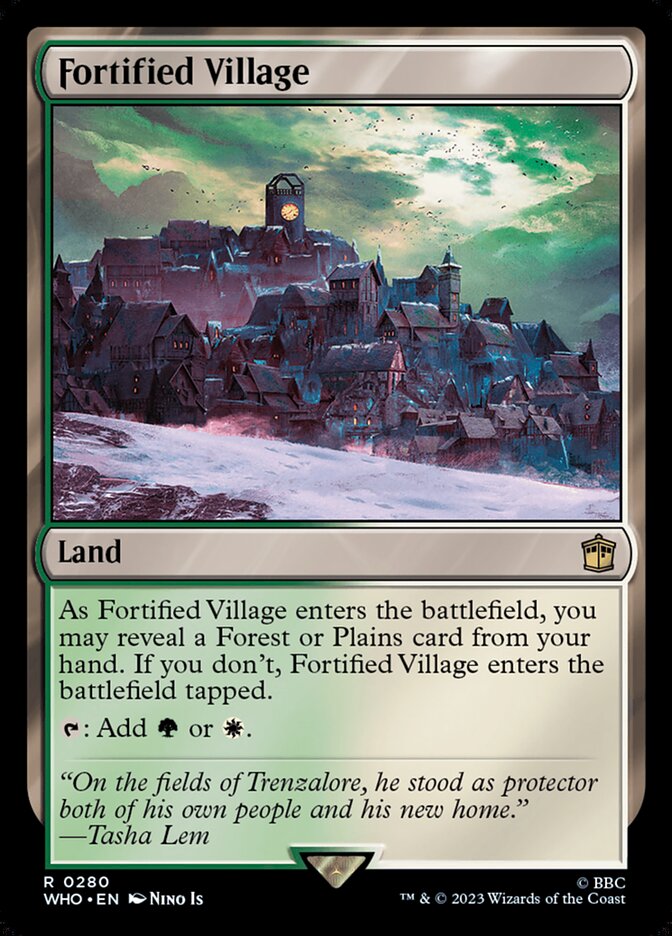 Fortified Village, Doctor Who Card Art