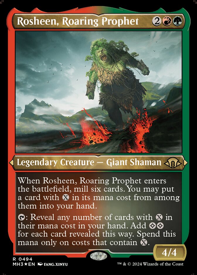 Rosheen, Roaring Prophet - Etched Foil