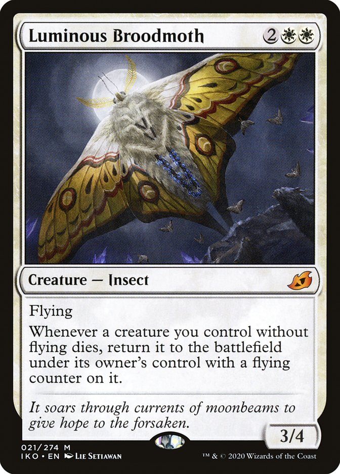 Luminous Broodmoth, Ikoria: lair of behemoths Card Art