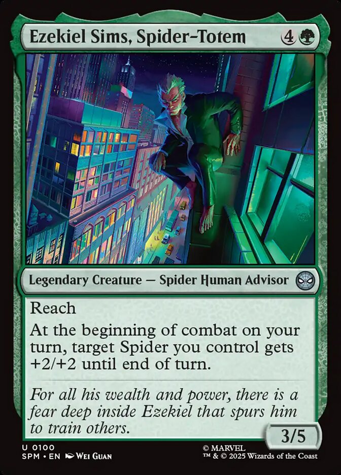 Ezekiel Sims, Spider-Totem, Marvel'S Spider-Man Card Art