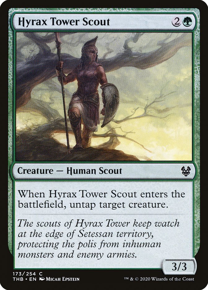 Hyrax Tower Scout, Theros beyond death Card Art