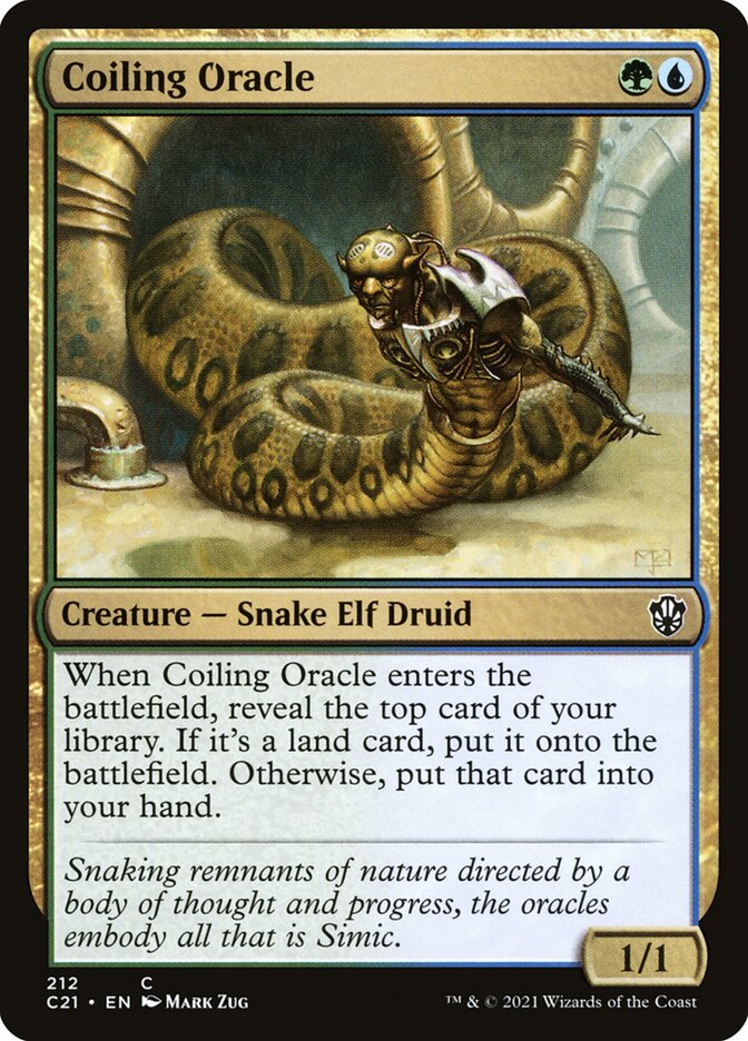 Coiling Oracle, Commander 2021 Card Art