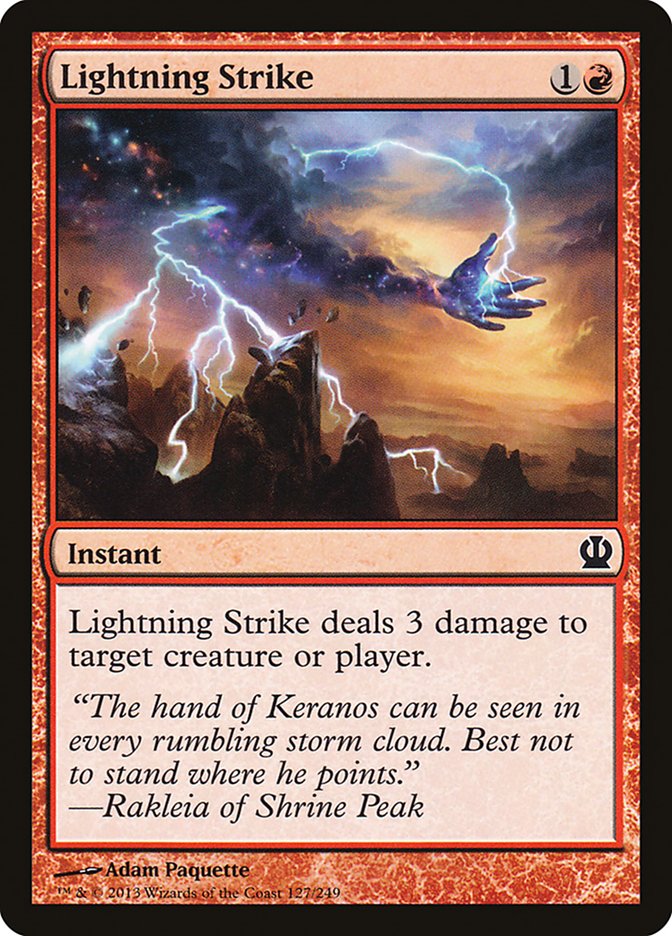 Lightning Strike, Theros Card Art