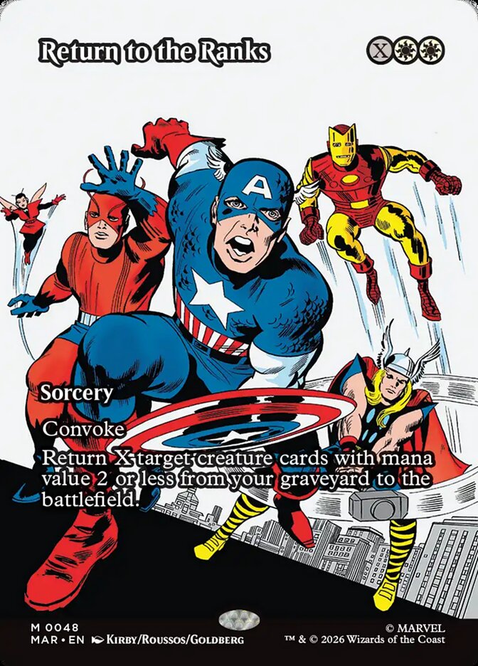 Return to the Ranks, Marvel Universe Card Art