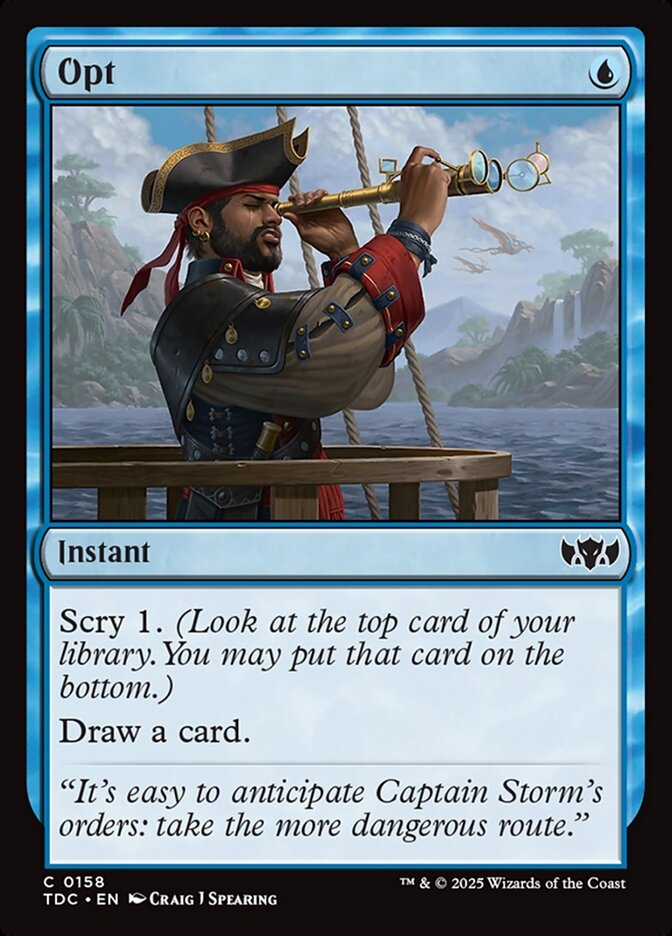 Opt, Tarkir: Dragonstorm Commander Card Art