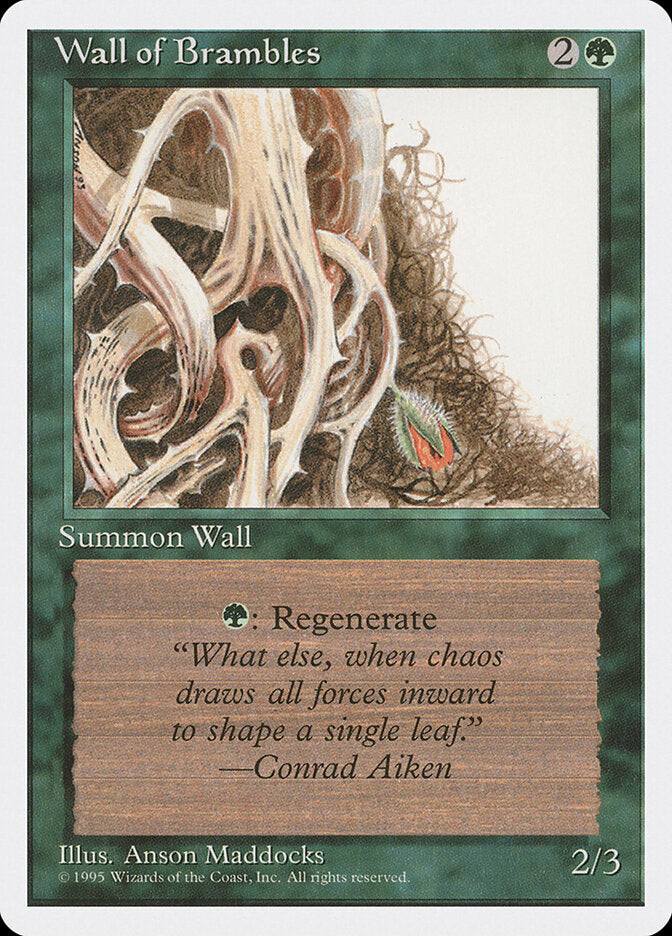 Wall of Brambles, Fourth Edition Card Art