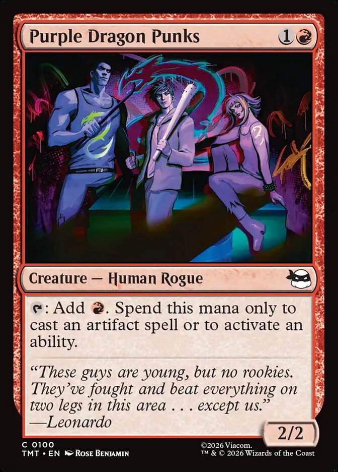 Purple Dragon Punks, Teenage Mutant Ninja Turtles Card Art