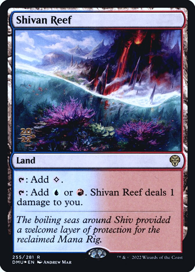 Shivan Reef, Dominaria united promos Card Art