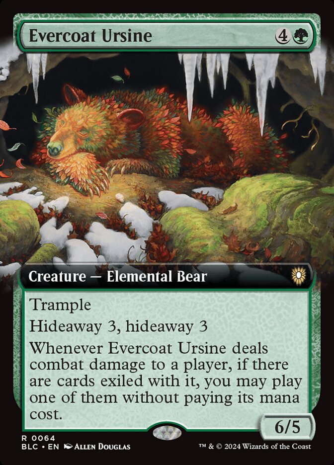 Evercoat Ursine, Bloomburrow Commander Card Art