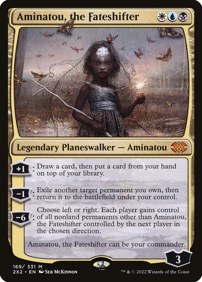Aminatou, the Fateshifter, Double Masters 2022 Card Art
