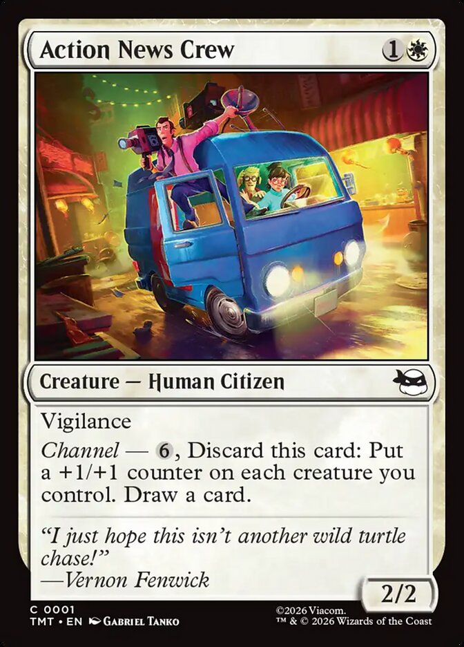 Action News Crew, Teenage Mutant Ninja Turtles Card Art