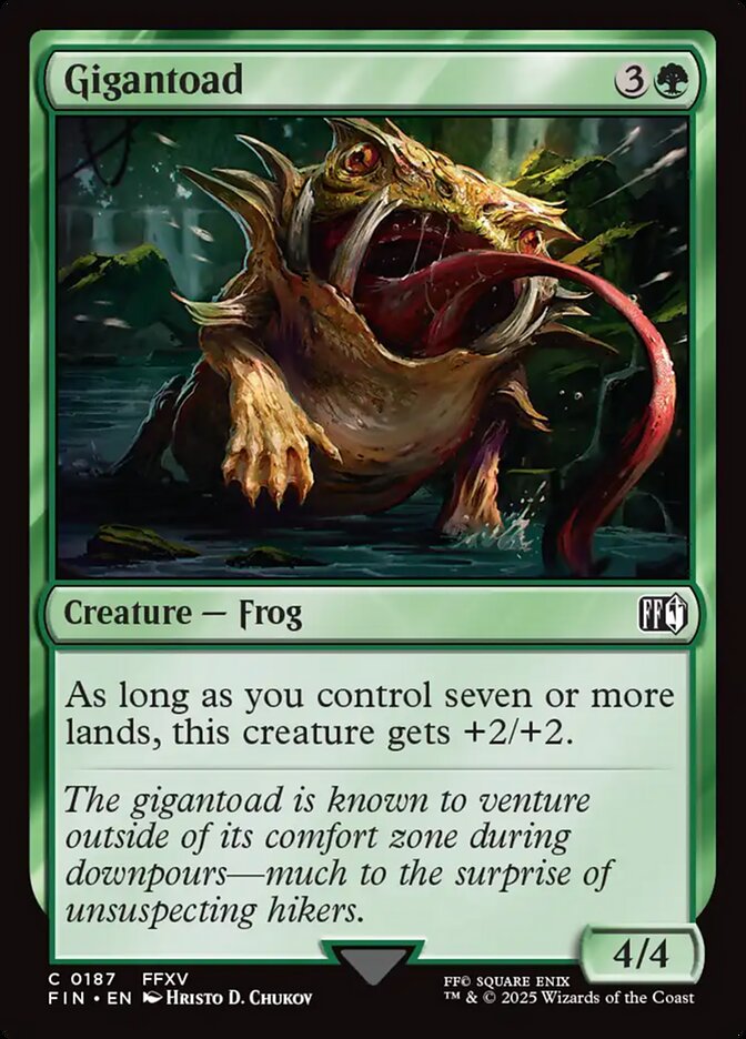 Gigantoad, Final fantasy Card Art