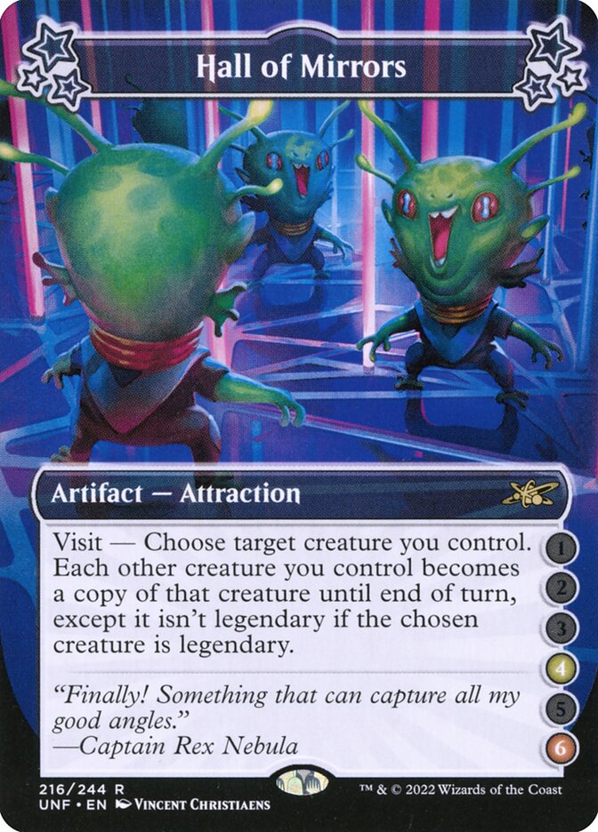 Hall of Mirrors, Unfinity Card Art