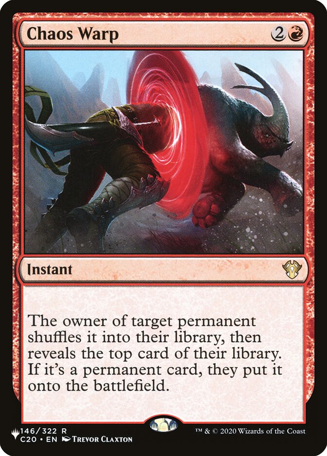 Chaos Warp, The List Card Art