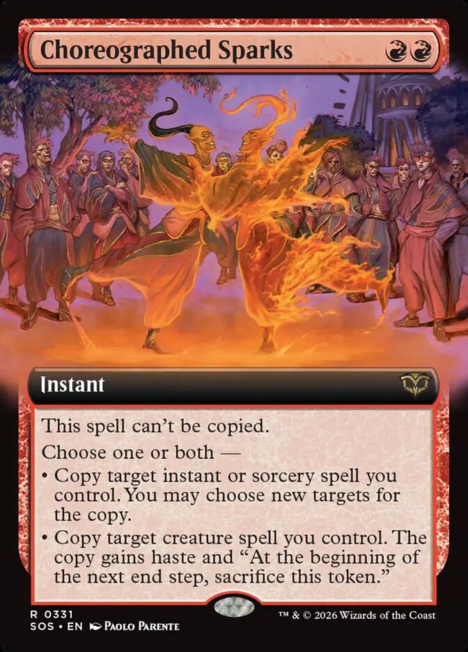 Choreographed Sparks, Secrets Of Strixhaven Card Art