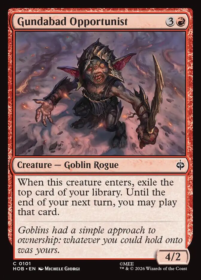 Gundabad Opportunist, The Hobbit Card Art