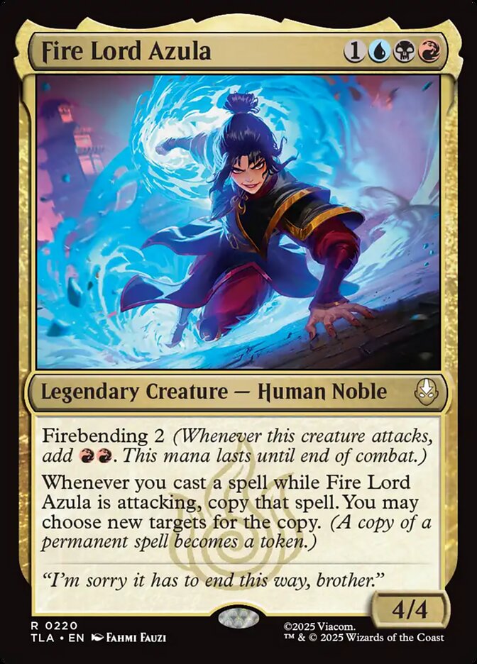 Fire Lord Azula, Avatar: The Last Airbender Card Art