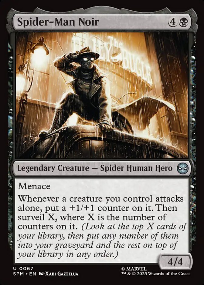 Spider-Man Noir, Marvel'S Spider-Man Card Art