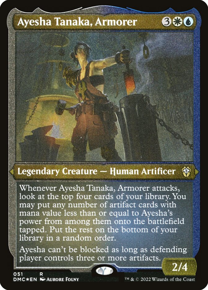 Ayesha Tanaka, Armorer, Dominaria United Commander Card Art