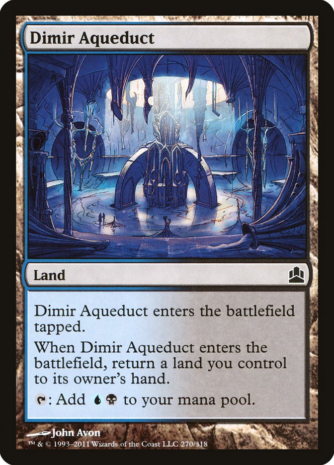 Dimir Aqueduct, Commander 2011 Card Art