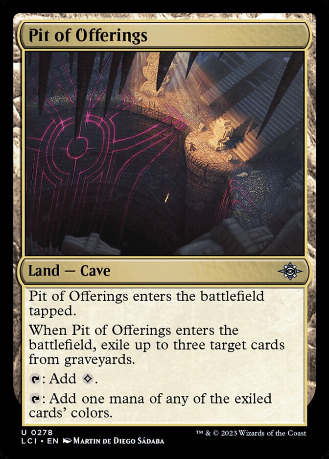 Pit of Offerings, The lost caverns of ixalan Card Art