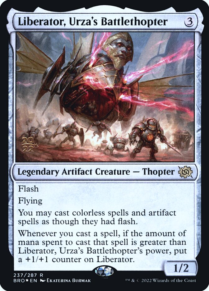 Liberator, Urza's Battlethopter, The brothers' war promos Card Art