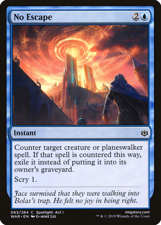 No Escape, War Of The Spark Card Art