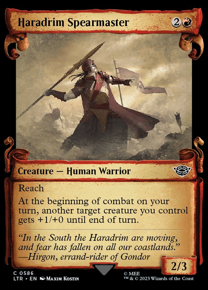 Haradrim Spearmaster, The lord of the rings: tales of middle-earth Card Art