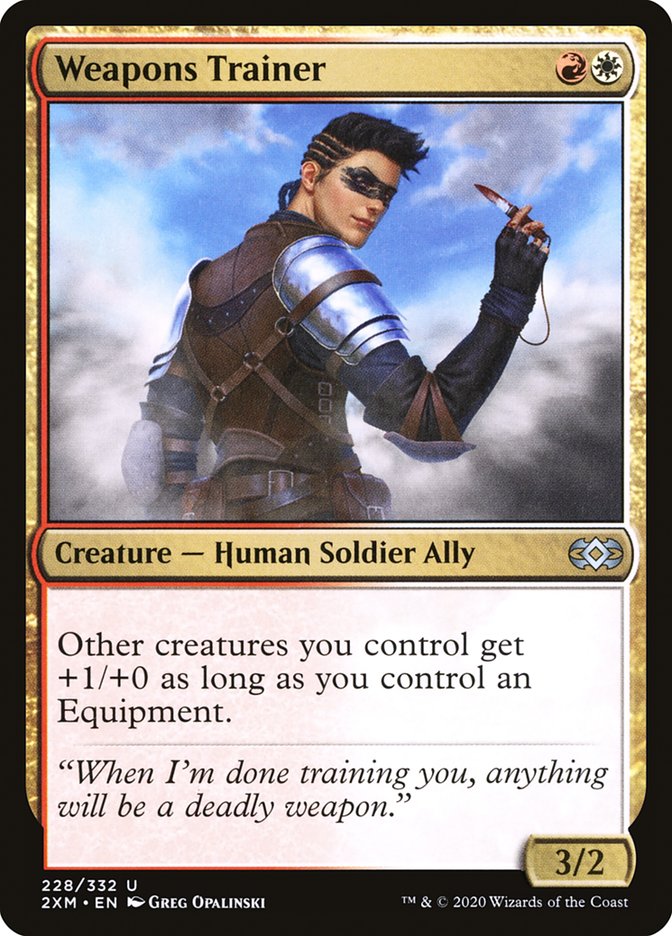 Weapons Trainer, Double masters Card Art