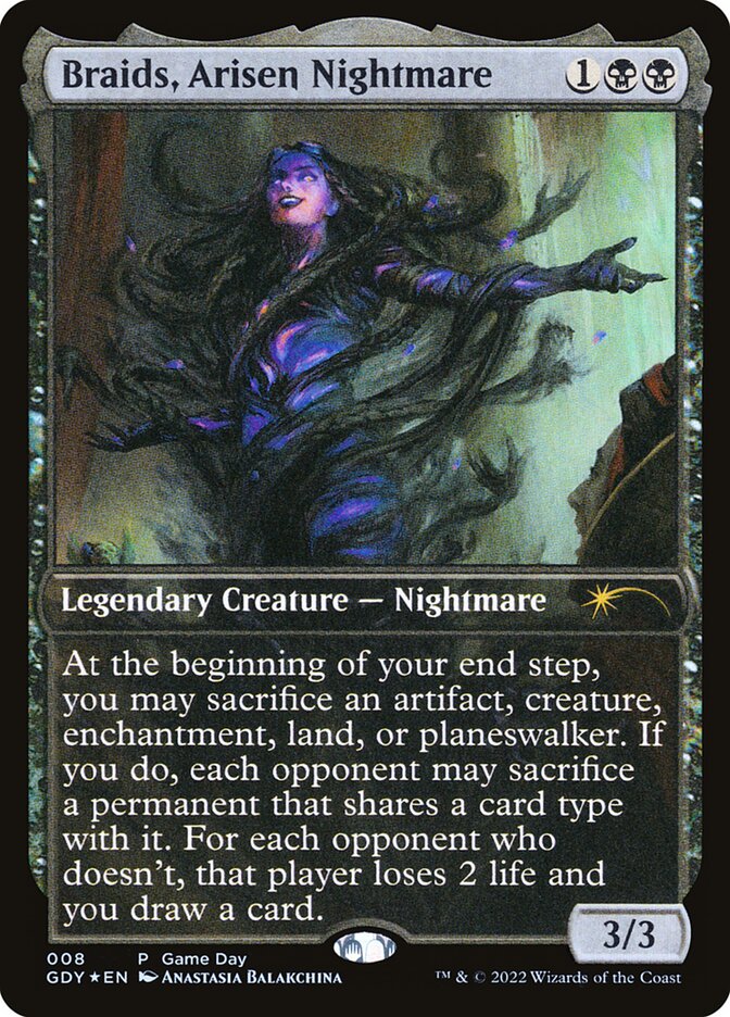 Braids, Arisen Nightmare, Game Day Promos Card Art