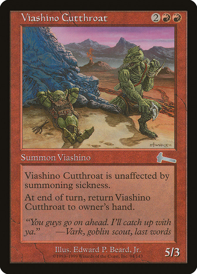 Viashino Cutthroat, Urza's legacy Card Art