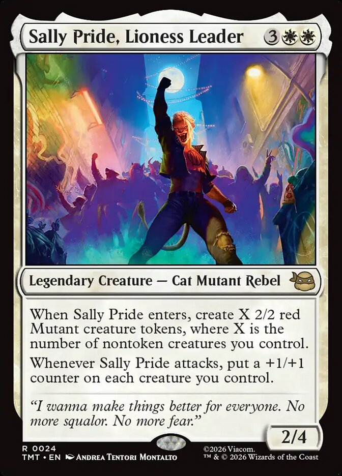 Sally Pride, Lioness Leader, Teenage Mutant Ninja Turtles Card Art