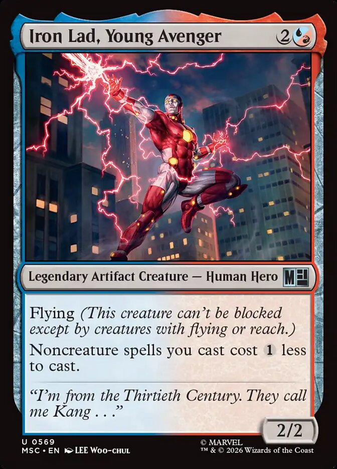 Iron Lad, Young Avenger, Marvel Super Heroes Commander Card Art