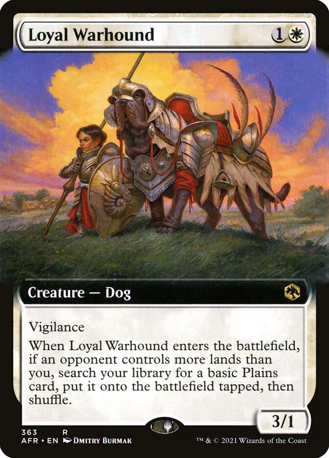 Loyal Warhound, Adventures In The Forgotten Realms Card Art