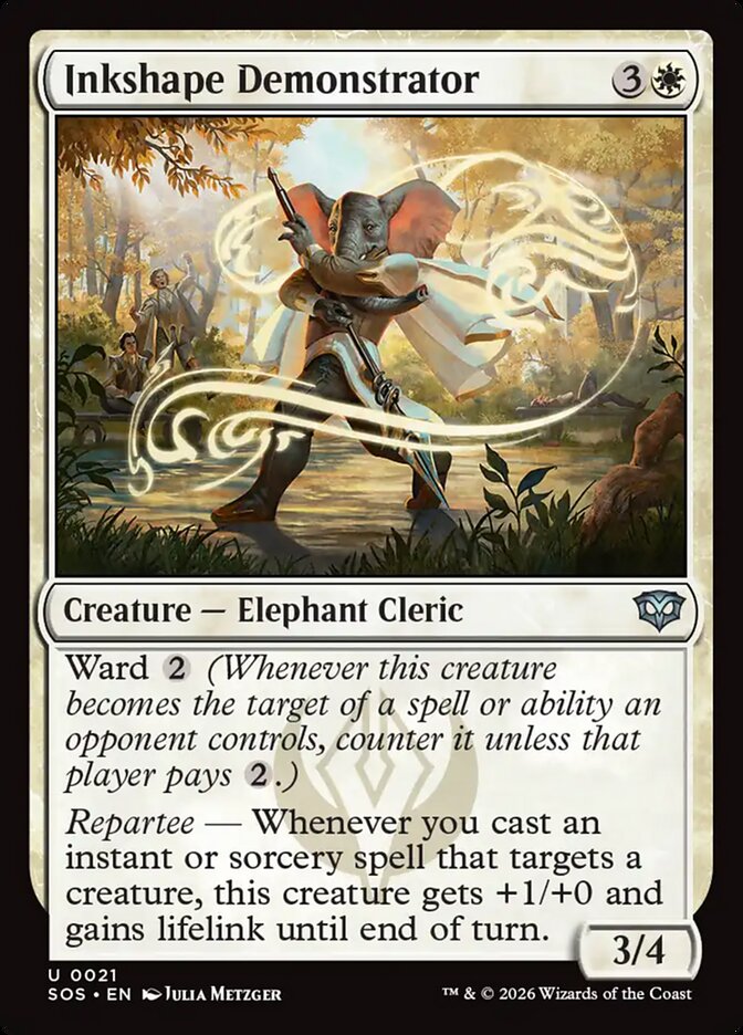 Inkshape Demonstrator, Secrets Of Strixhaven Card Art