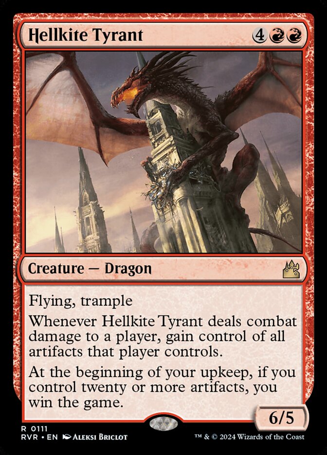 Hellkite Tyrant, Ravnica Remastered Card Art